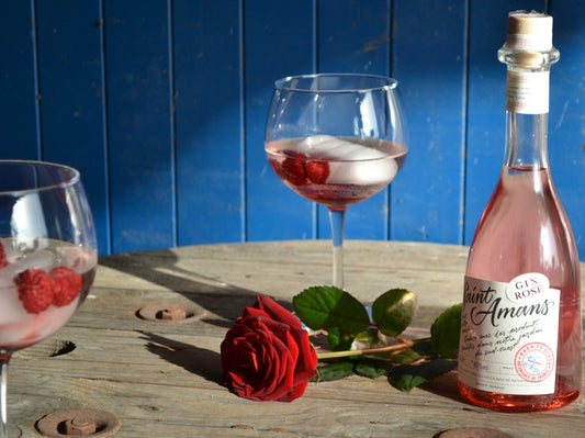 Pink Raspberry Gin Cocktail