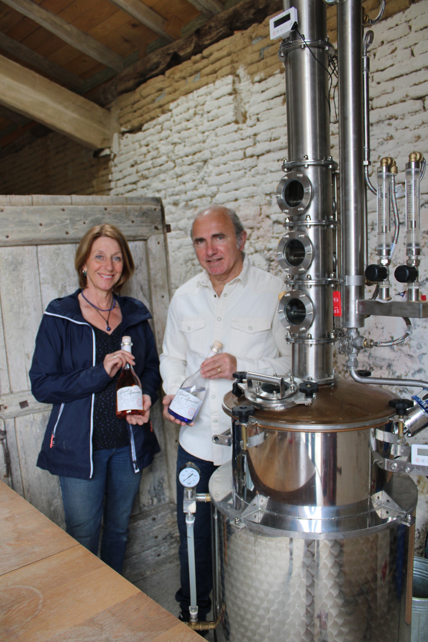 Coffret Rustique - Saint Amans Gin Rosé & Bougie Rose Dorée