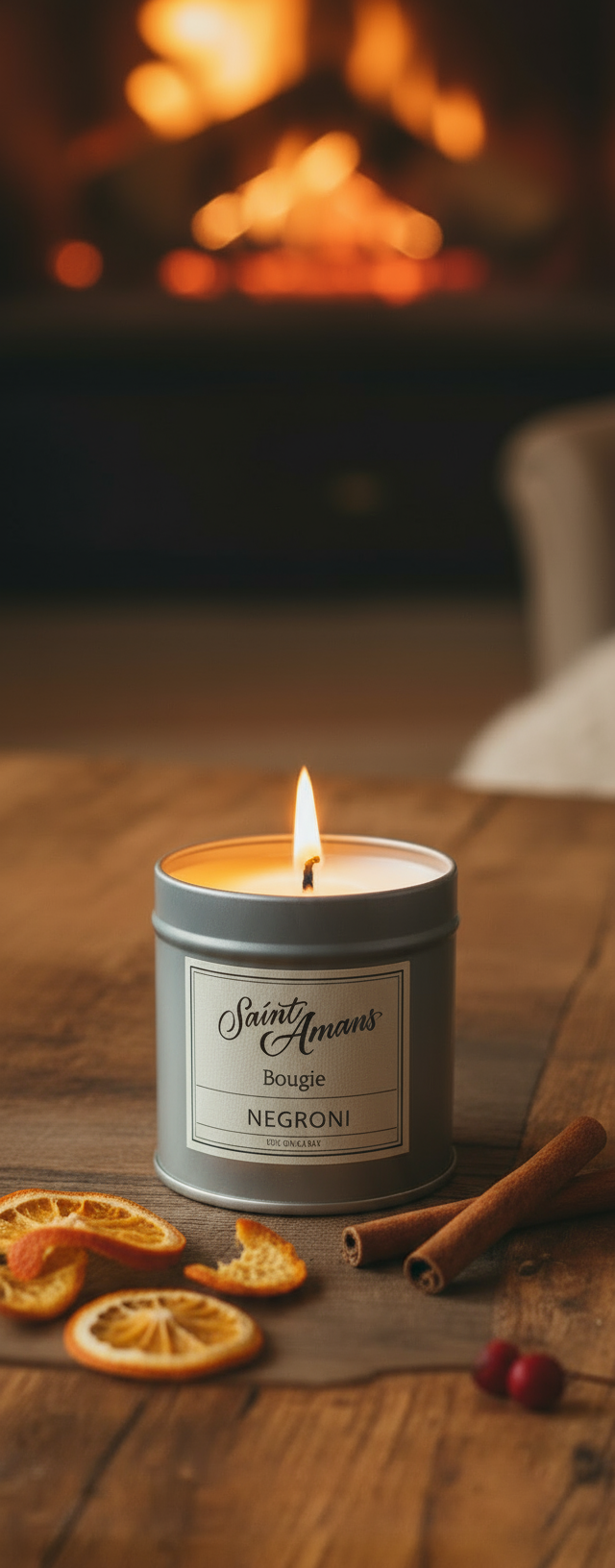 Coffret Rustique - Saint Amans Negroni et Bougie Dorée