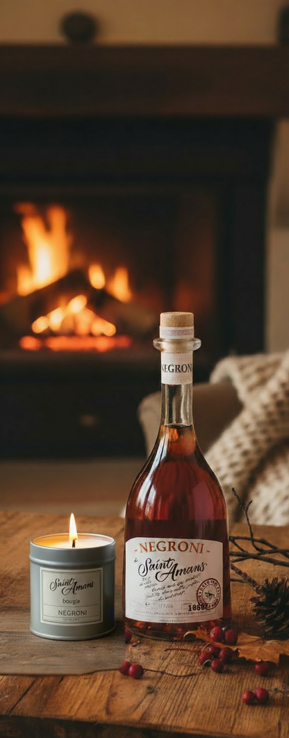 Coffret Rustique - Saint Amans Negroni et Bougie Dorée