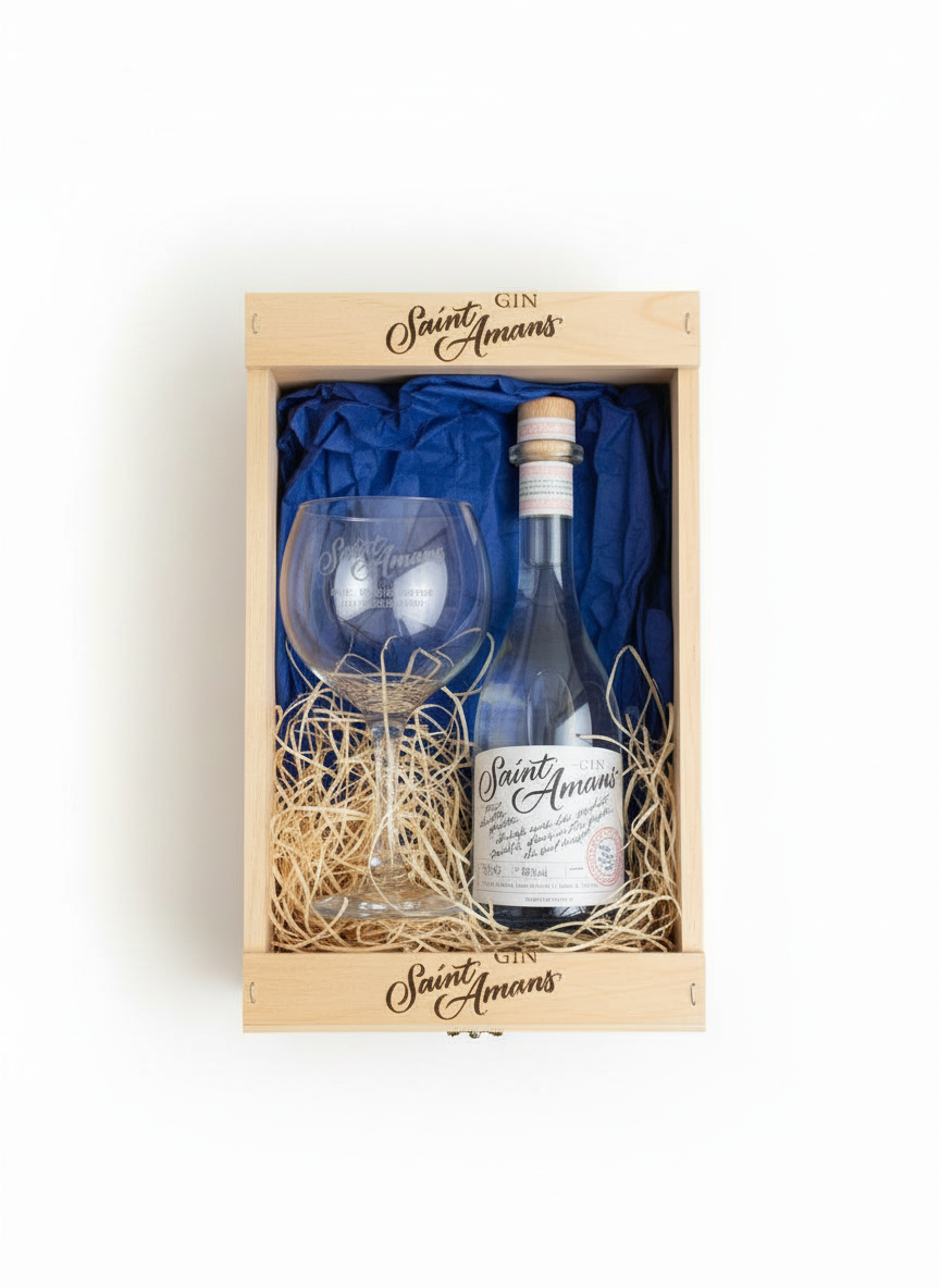 Coffret Cadeau Gin Original + Verre Gravé artisanalement