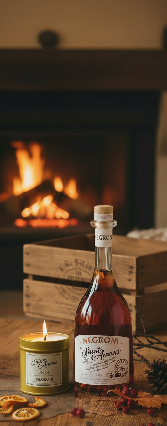 Coffret Rustique - Saint Amans Negroni et Bougie Dorée